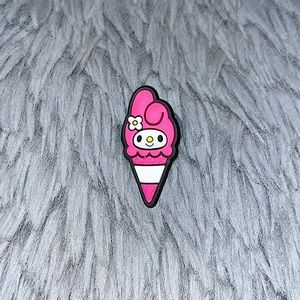 3 for $6!! my melody icecream cone sanrio croc charm